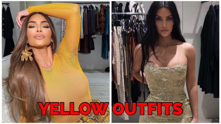 Top 3 Shining Looks Of Kim Kardashian In Yellow Dresses 343515