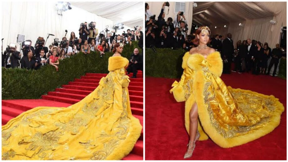Throwback! When Rihanna Wore The Long Amazingly Gorgeous Dress At Met Gala 373573