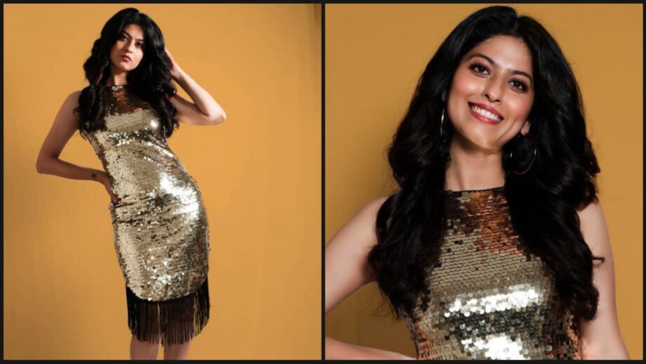Abhidnya Bhave Sparkles In Her Sequin Dress With Fringes At Bottom 375151