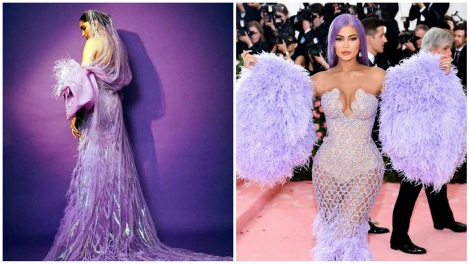 Bollywood Diva Deepika Padukone Vs Hollywood Diva Kylie Jenner: Who Looked Dazzling Hot In Purple Lavender Fringe Dress? 366200