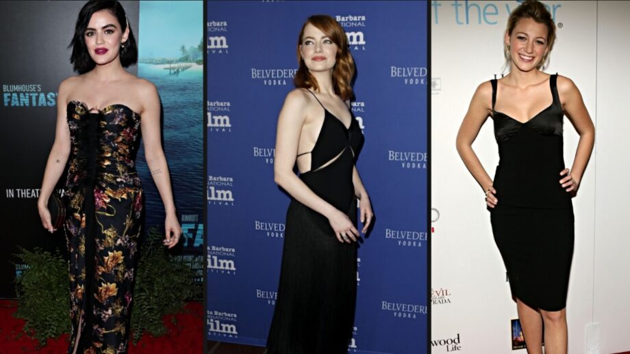 From Lucy Hale, Emma Stone To Blake Lively: Black Endearing Looks For Your Date Night
