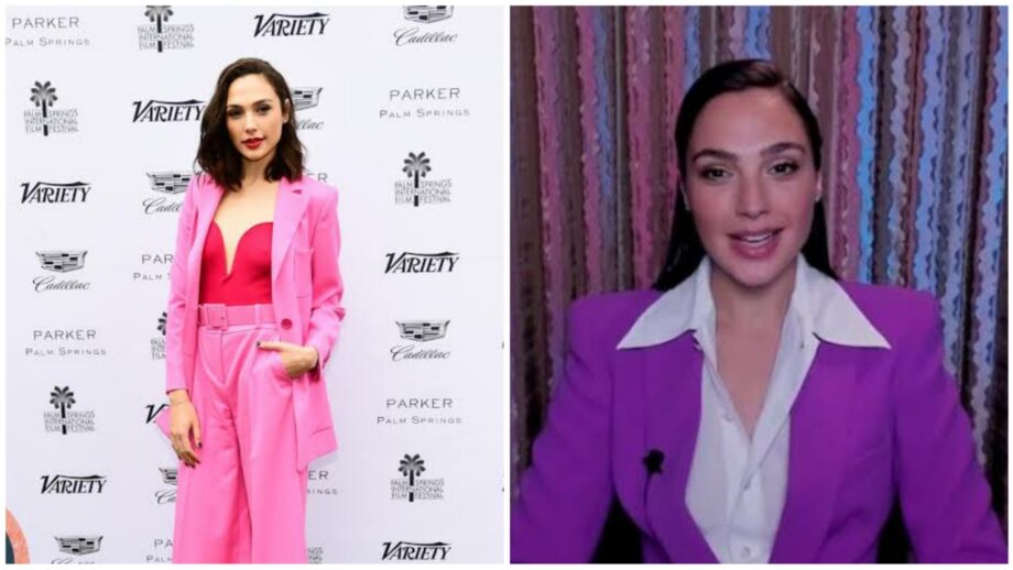 Gal Gadot Adds Pop To Her White Outfit With Hot Pink Jacket, See Here 371092