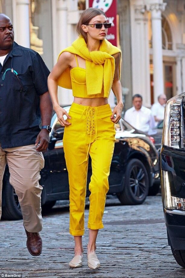 Gigi Hadid In Bright Red Vs Bright Yellow: Which Monochrome Look Is Fabulous? - 2