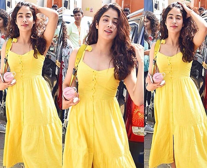 Janhvi Kapoor's Yellow Collection Are The Perfect Outfits For Mehndi Or Sangeet Functions - 3