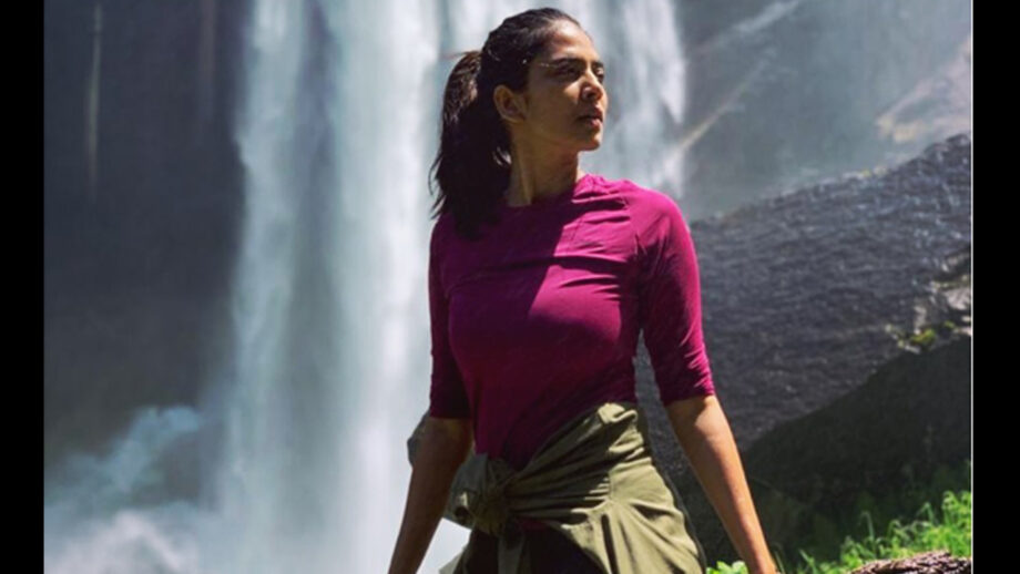 Natural Beauty: Malavika Mohanan sets out for adventure in lavender top and army colored jacket, fans go wow