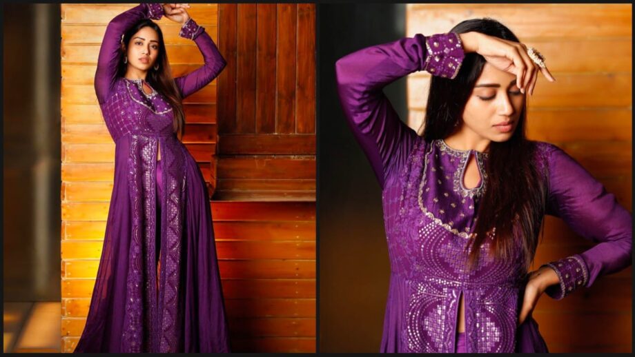 Nivetha Pethuraj Is Absolutely Slaying In Purple Minimal Embroidered Ethnic Wear, Have A Look 381491