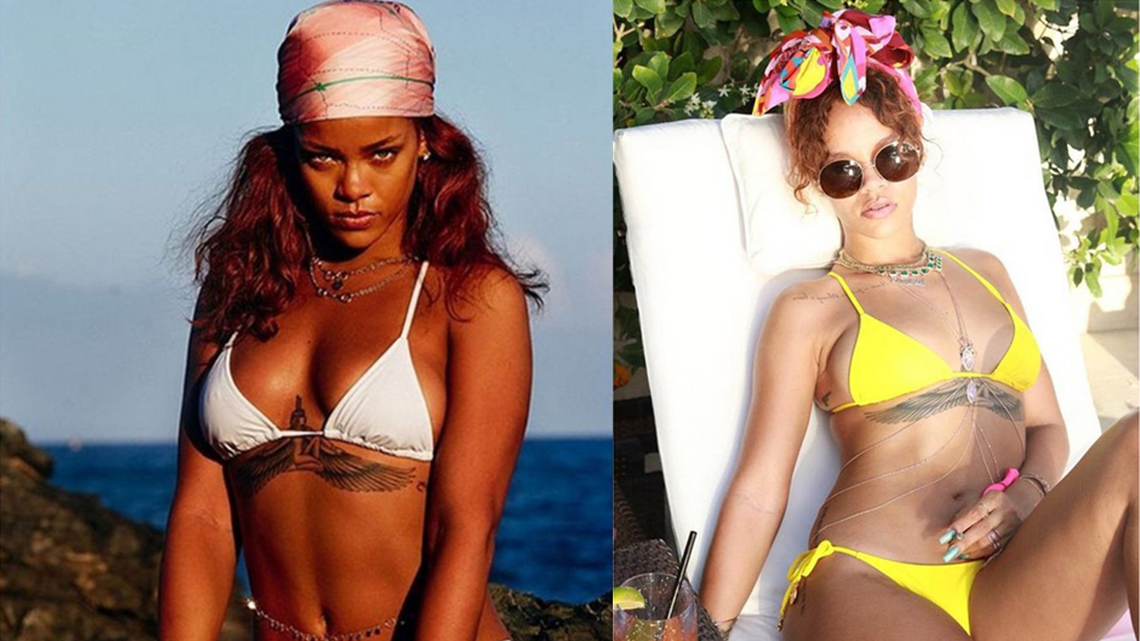 Rihanna on white Vs purple Vs yellow Vs printed: Which bikini look you  loved?