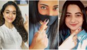 Selfie Clicked By Keerthy Suresh To Namitha Pramod After Voting 367948