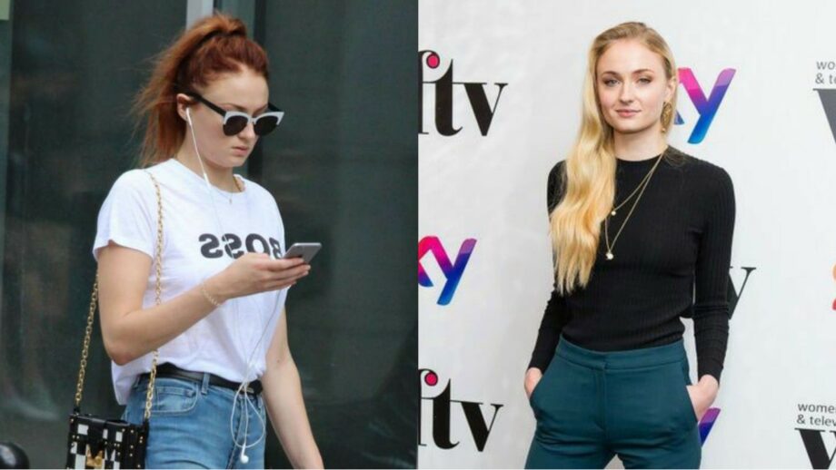 Sophie Turner Looks Stunning In Flared Jeans, Have A Look