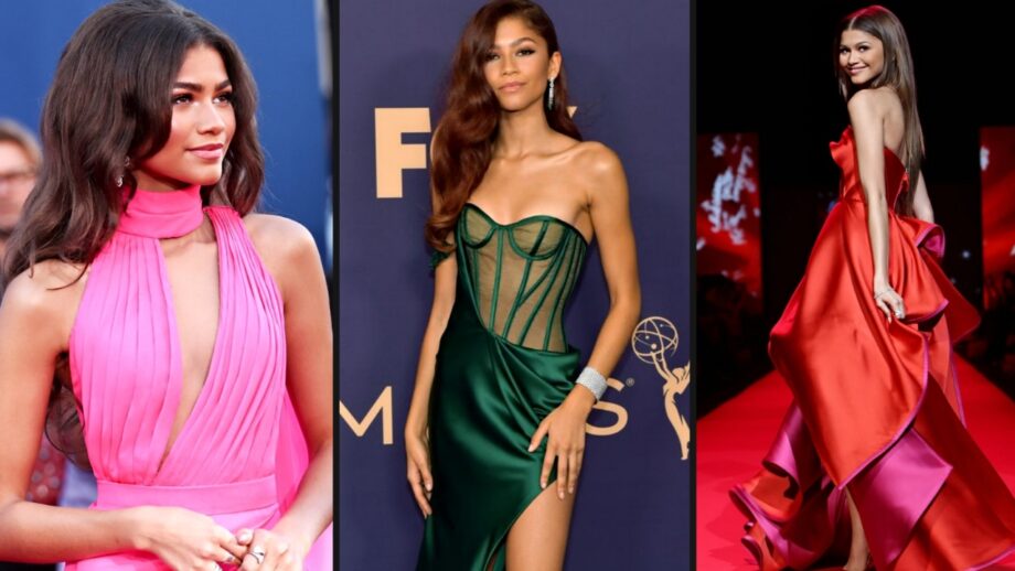 Zendaya In All Green Vs Pink Vs Red? Which Looks Of Her Would You Like To Opt? 367091