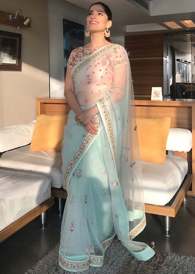 Attend A Summer Wedding with This Floral Saree of Priya Bapat | IWMBuzz
