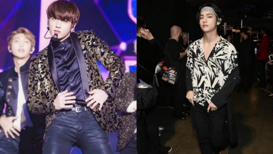 BTS Jungkook Vs V: Whose Printed Outfit Looks Are Your Favourite? Vote Now 386116