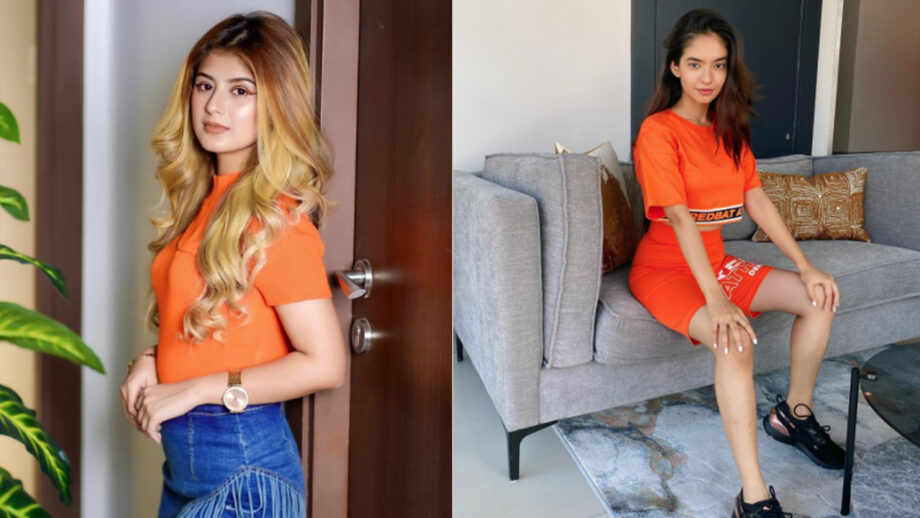 [Hot Babes] Slay the 'orange vibe' like Arishfa Khan & Anushka Sen to get the perfect 'monotone outfit' look 388932