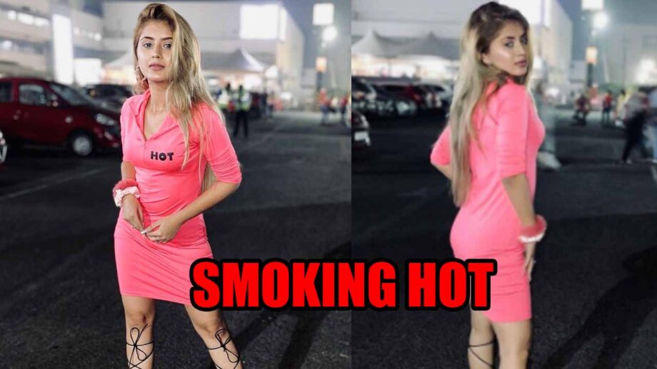 Hotness Alert: Arishfa Khan looks smoking hot in pink bodycon dress, pictures go viral 397072