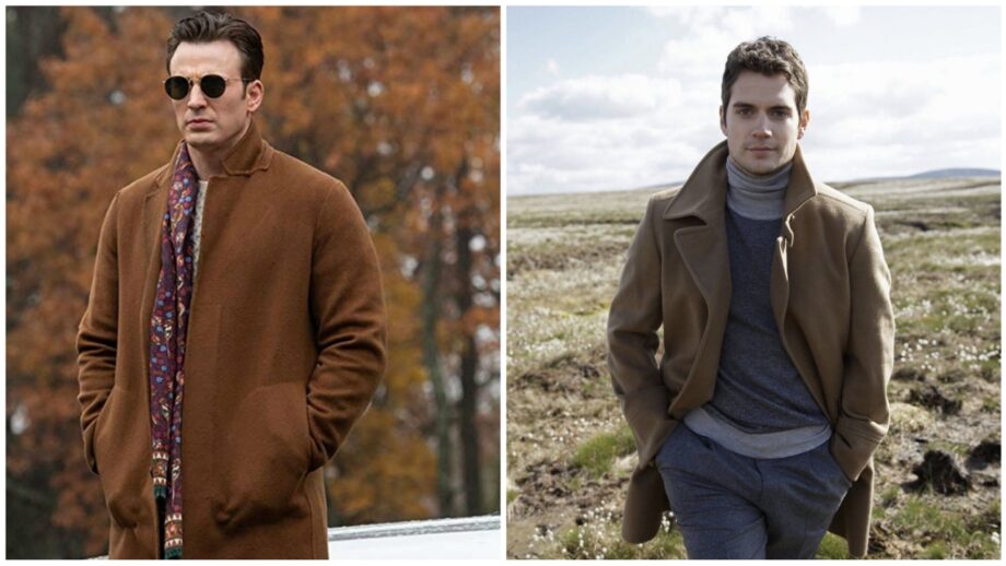 Knock out: Chris Evans vs. Henry Cavil: Which fashion king looks dashing in a long jacket? Vote here 387079