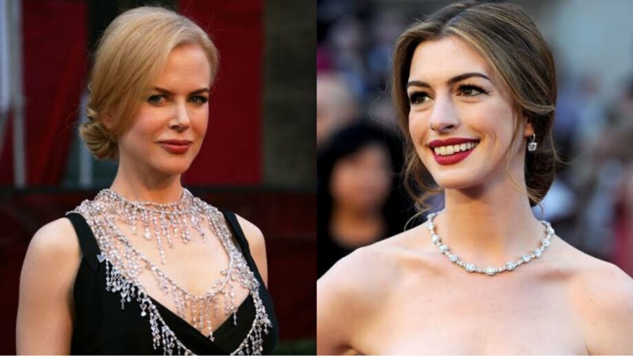 Nicole Kidman To Anne Hathaway: Hollywood Beauties Who Embraced Their Outfits With Lustrous Diamond Necklace 384816