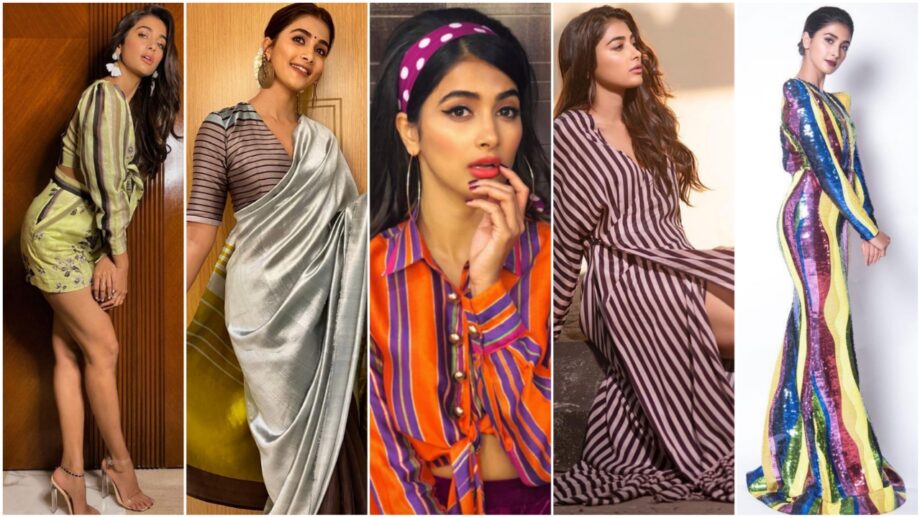 Slay In Stripes: We Think Pooja Hegde Loves Stripe Prints: These Pictures Are A Proof 392918