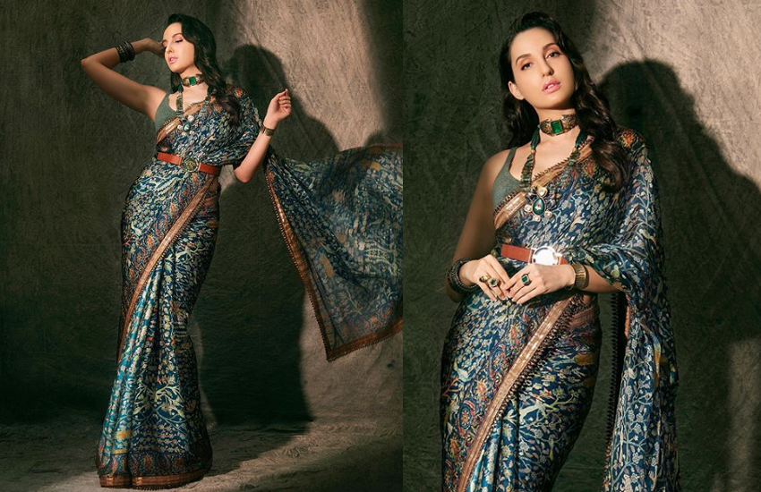 Steal Worthy Saree Looks From Nora Fatehi: Pictures Here - 2