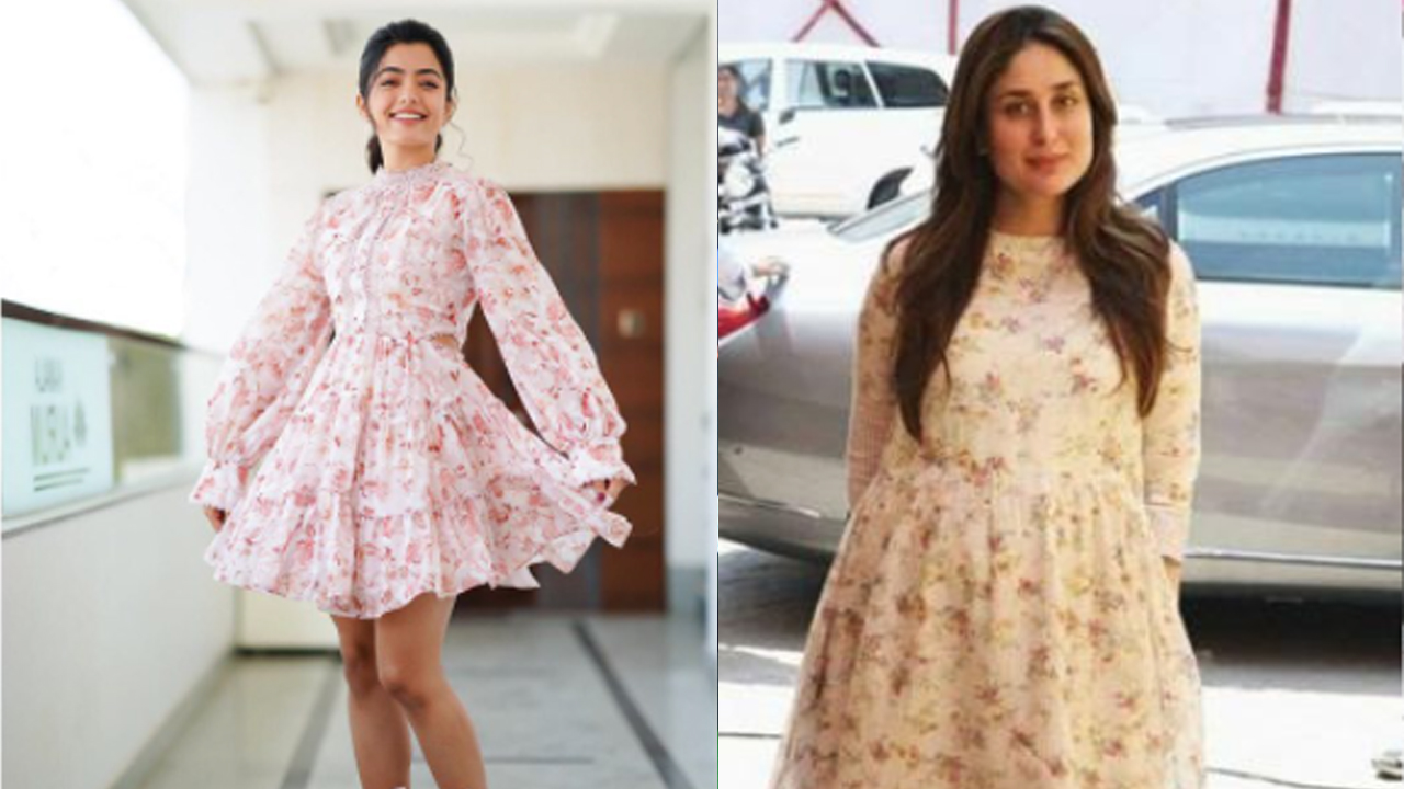 Style Queen: Rashmika Mandanna Vs Kareena Kapoor Khan: Who wore the  floral-printed casual frock dress better? | IWMBuzz