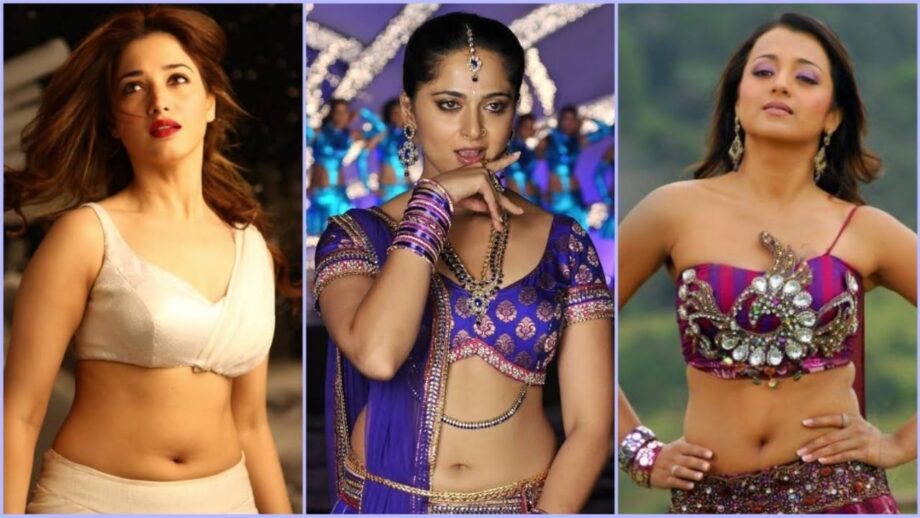 Tamannaah Bhatia Vs Anushka Shetty Vs Trisha Krishnan: Which South Diva Has  the Perfect Best Belly Navel? Choose Now | IWMBuzz