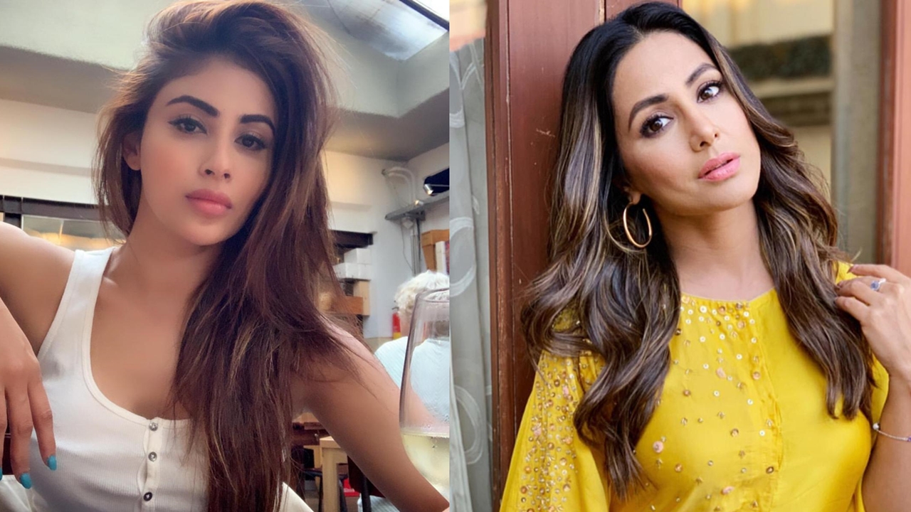 6 hairstyles of Hina Khan & Mouni Roy to give your face a classy  transformation | IWMBuzz