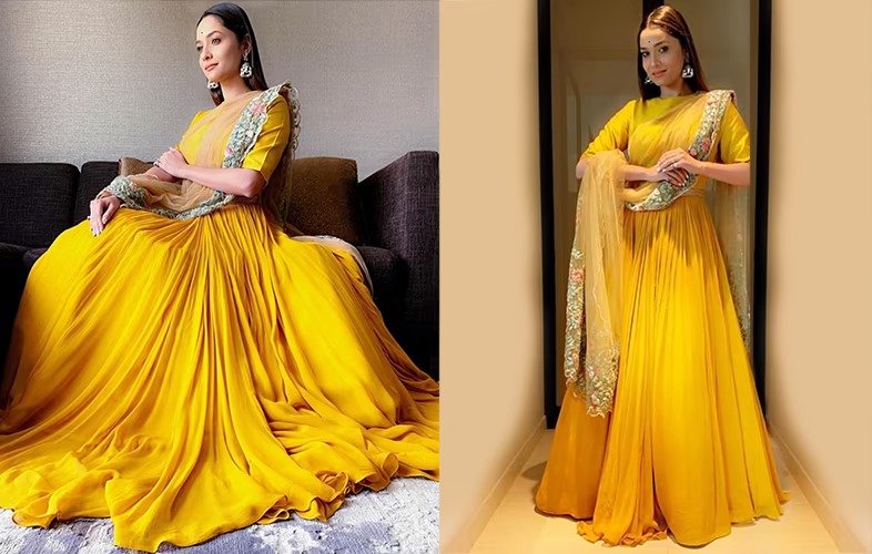 Ankita Lokhande Or Rubina Dilaik: Which Hot Yellow Dress Will You Pick For Your BFF's Mehendi Ceremony? 854559