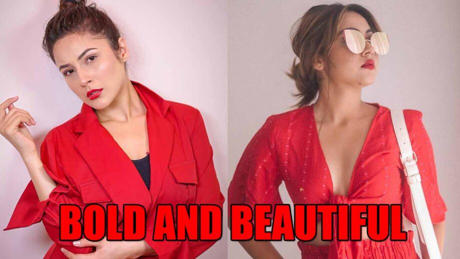 Bold and beautiful: Shehnaaz Gill and Reem Shaikh look spicy hot in red avatar, fans love it 406171