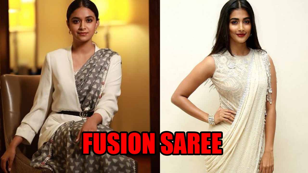 5 Must Try Fusion Sarees | Saree blouse designs, Saree, Fashion dresses