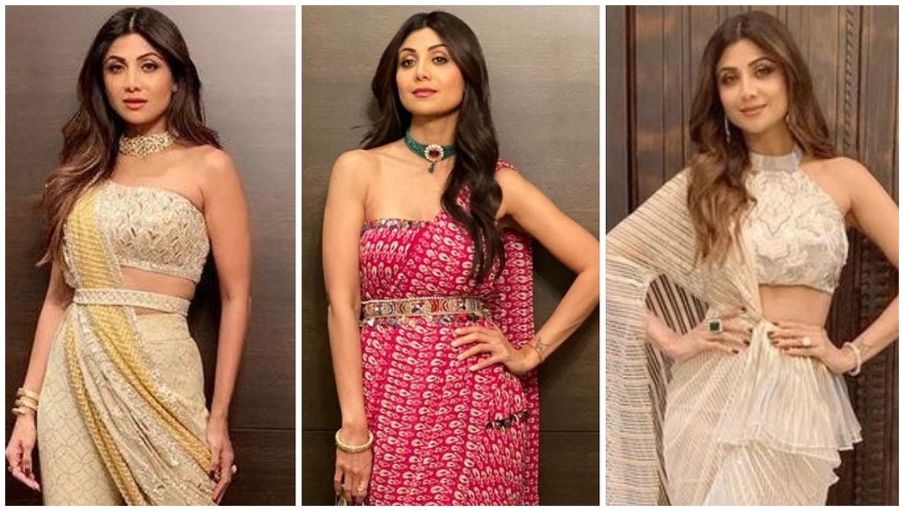 Shilpa Shetty Is Setting High Fashion Goals In Sarees Her Most Voguish  Looks Of All Times  IWMBuzz