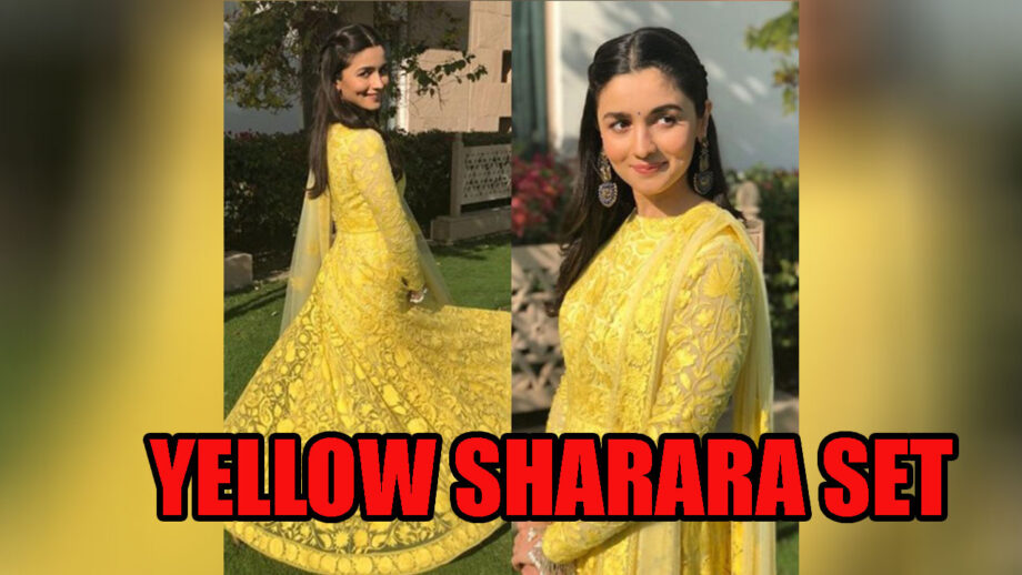 Dazzling Alia Bhatt in a draped Georges HOBEIKA yellow and pink FW19/20  Couture dress | Nice dresses, Celebrity dresses, Dresses