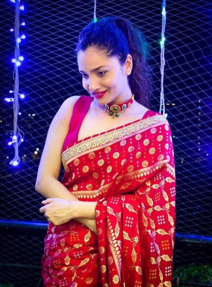 25 Red Saree Designs to Wear on Your Karwa Chauth 2021  WeddingBazaar
