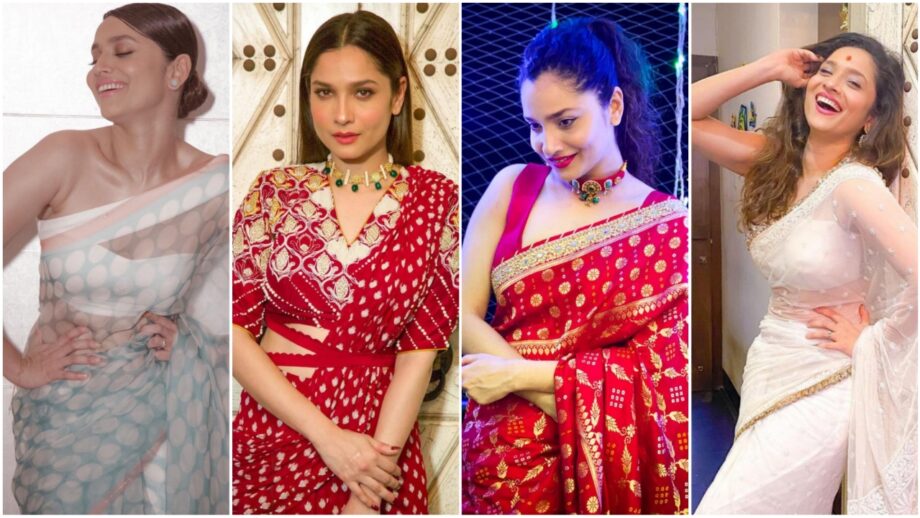 Ankita Lokhande's Perfect Guide To Style Your Hair In Saree Look | IWMBuzz