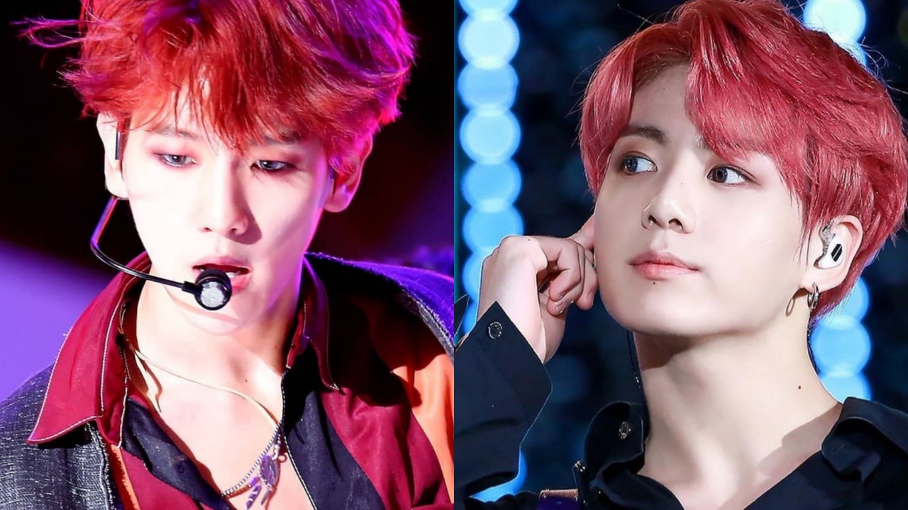 Jungkook Vs Baekhyun: Who Raised The Mercury Levels In Red Hair Colour? |  IWMBuzz