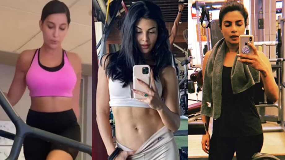 B-Town Hotties Fitness Challenge: Nora Fatehi Vs Jacqueline Fernandez Vs Priyanka Chopra: Whose hot gym avatar gives you butterflies? (Vote Now) 451371