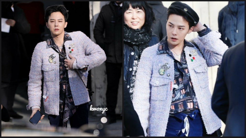 Fashion Icon Breaking Gender Barriers! G-Dragon Came Dressed In A Lavender  Jacket Of 'Female Clothes', Take A Look