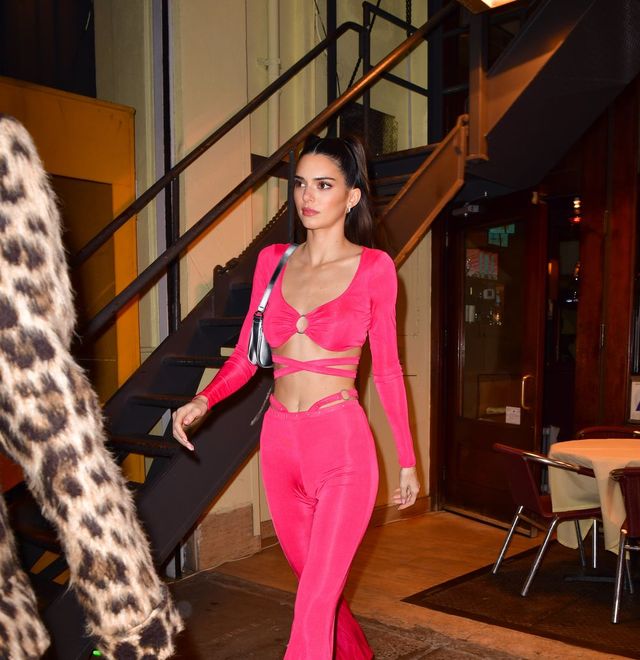 Major Bombshell Energy Is Being Served Up Here! Kylie Jenner Vs Kendall Jenner: Who Rocked The One-Shoulder Faux Leather Pants Better? - 2