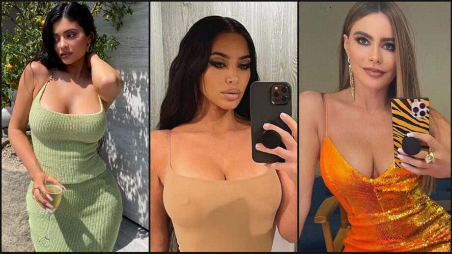 Oh So Sensuous: Kim Kardashian, Sofia Vergara and Kylie Jenner raise the oomph game with their low-neck bodycon dresses, fans sweat 447854