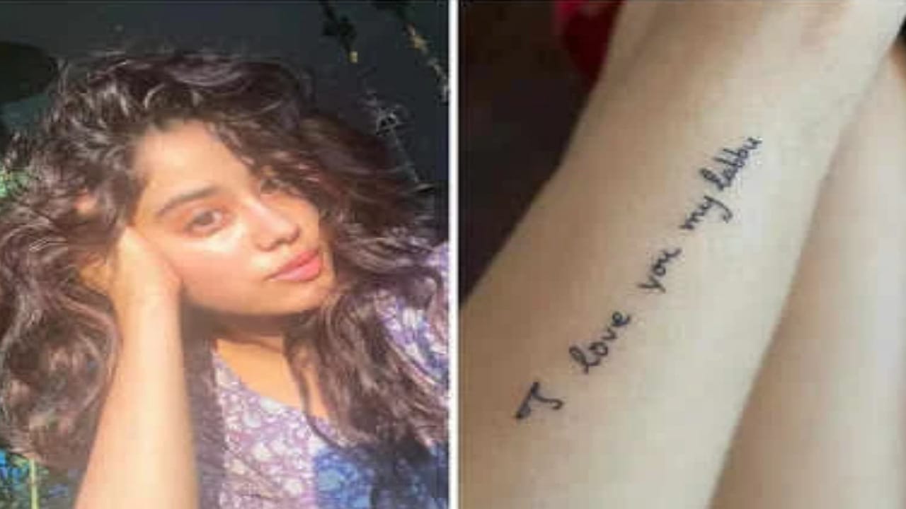 I love you my labbu: Janhvi Kapoor gets a tattoo of mom Sridevi's  handwritten note, fans get emotional | IWMBuzz