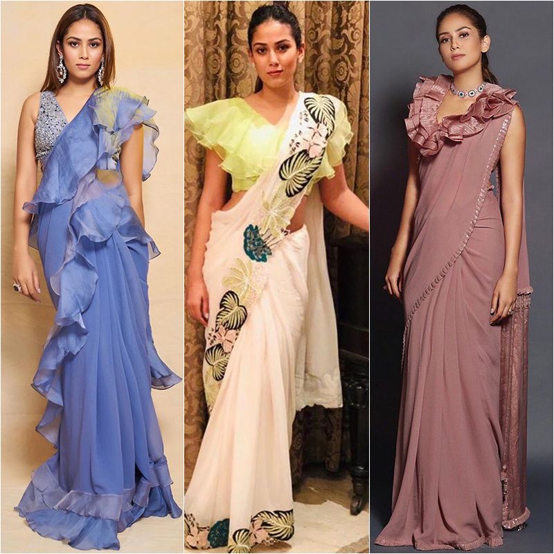 Mira Rajput OR Chitrangada Singh: Which Bollywood Celeb Is Your Inspiration To Style A Ruffle Saree For The Next Cocktail Event? - 0