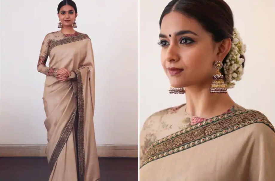 Nayanthara And Keerthy Suresh Are Shelling Out Some Sizzling Saree Cues ...