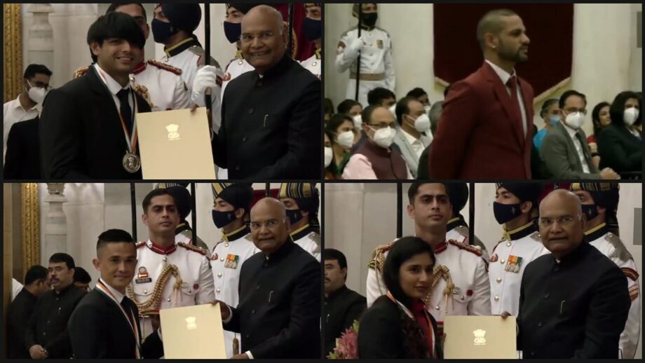 Major Dhyan Chand Khel Ratna Award 2021: Neeraj Chopra, Mithali Raj, Shikhar Dhawan,Sunil Chhetri, Manpreet Singh, and others receive special honour 502666