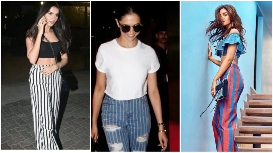 Deepika Padukone wore a printed Versace bralette with black leather pants  for a night out in Mumbai | VOGUE India