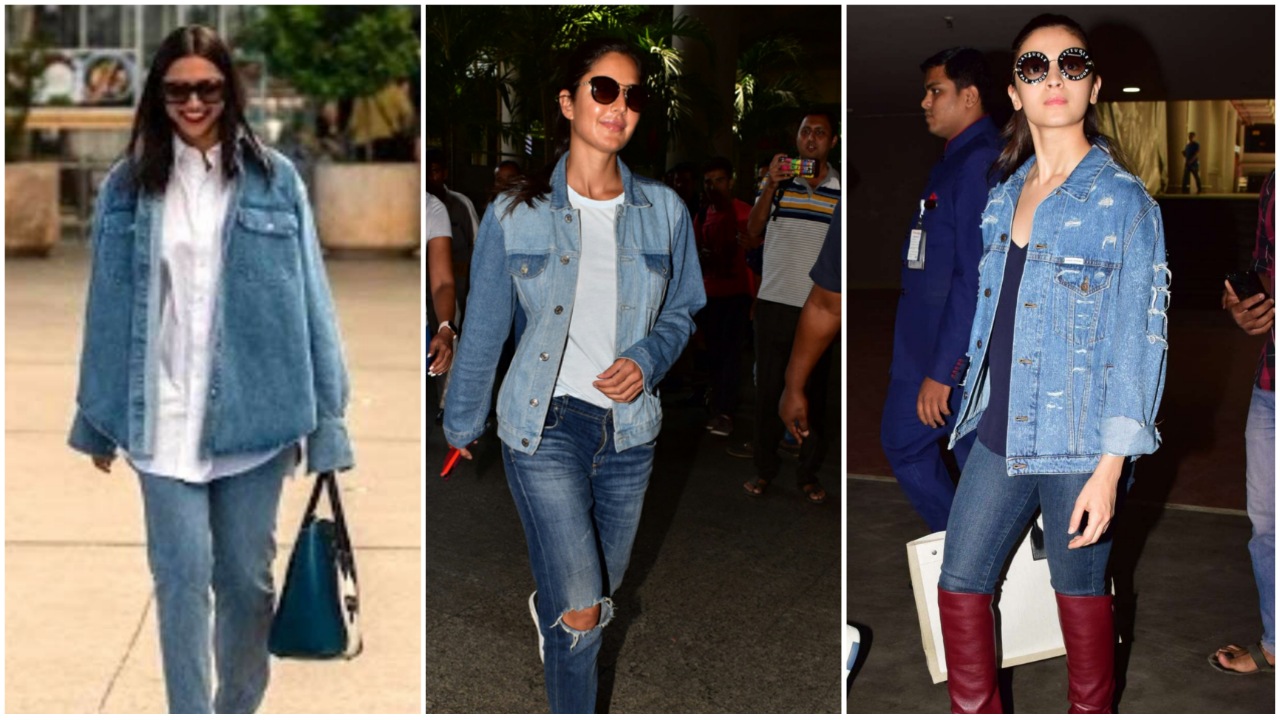 Denim has become the perfect weather transition accent for celebrities from  Alia Bhatt to Deepika Padukone