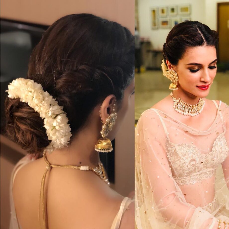 Low Bun Hairstyles To Pair With Ethnic Outfits: Take Cues From Kriti Sanon  | IWMBuzz