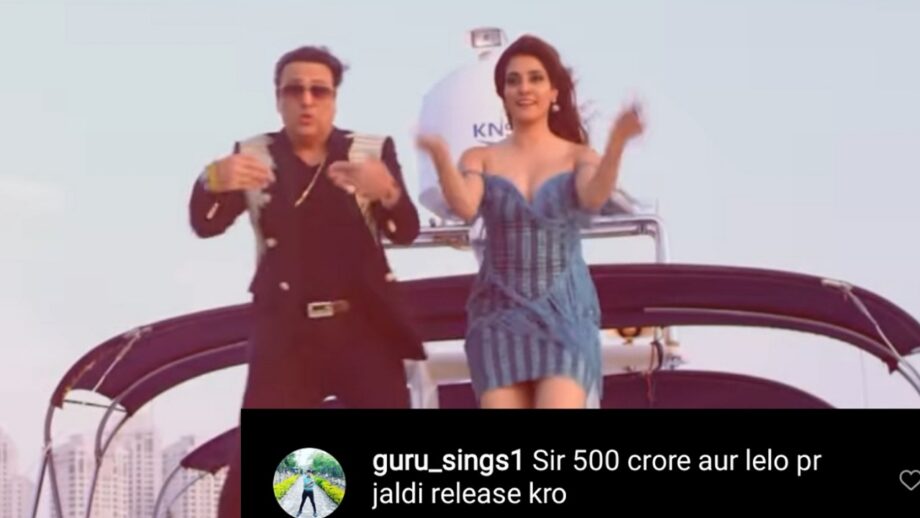 ‘Sir 500 crore aur lelo par jaldi release karo’: Netizens Excited As Govinda Shares Glimpse Of His New Song 513995
