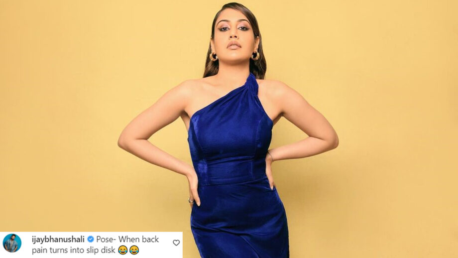 Don’t Try At Home: Surbhi Chandna gives a cheeky pose, Jay Bhanushali says, ‘when back pain turns into slip disk’
