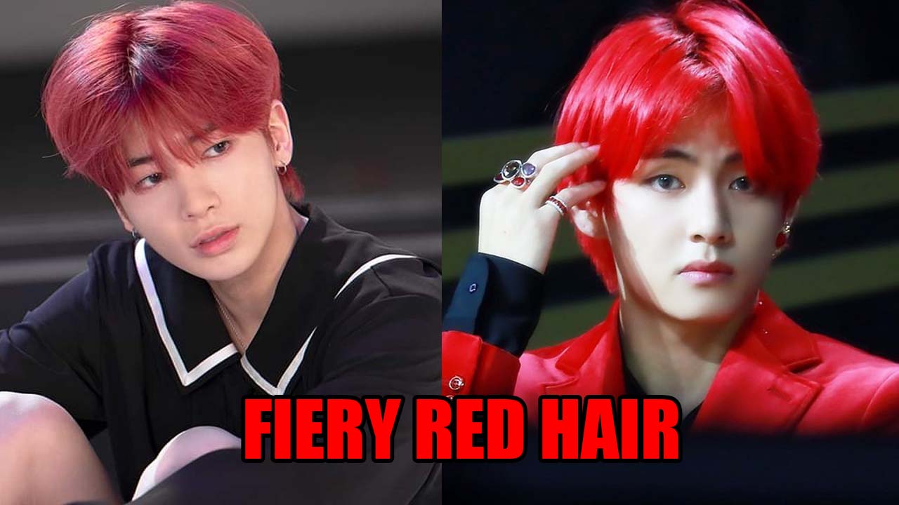From TXT Taehyun to BTS V: Kpop idols who killed it with their fiery red  hair, See pics | IWMBuzz