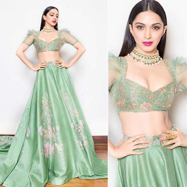 Kriti Sanon To Kiara Advani: Celeb-Inspired Green Ethnic Outfit To Slay A Hot Wedding Guest Look - 3