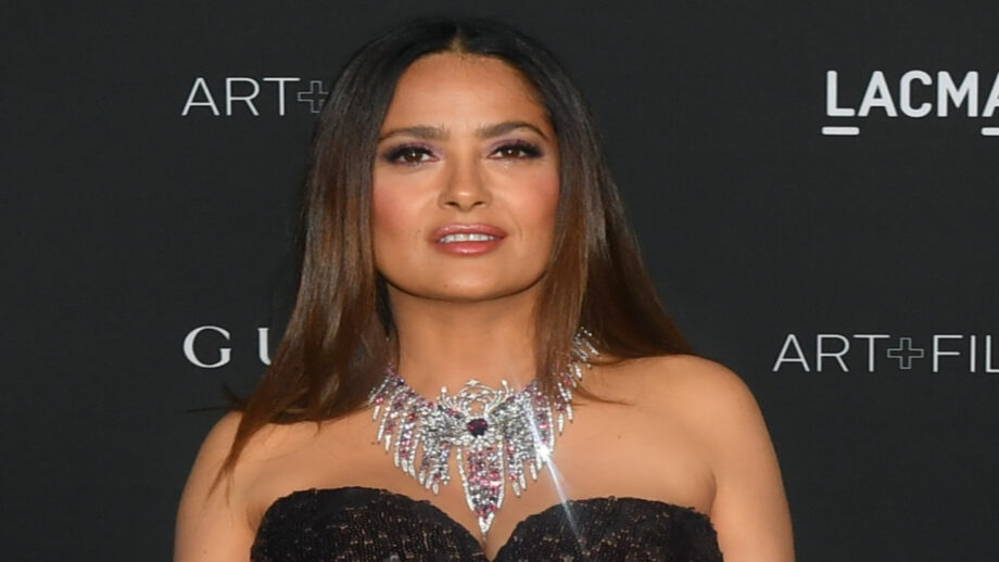 Salma Hayek Makes Heads Turn In Strapless Sequin Gown: See Pics 795810