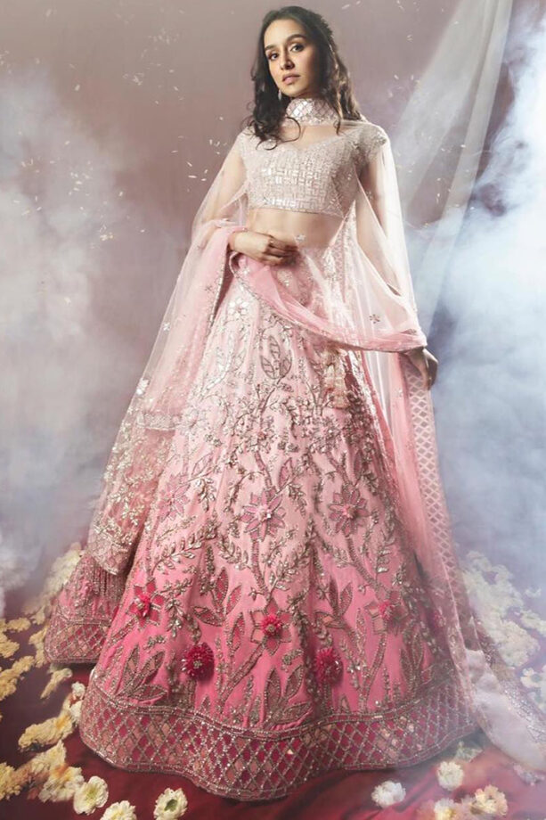 Sara Ali Khan To Shraddha Kapoor: Hotties In Pink Manish Malhotra Lehengas - 2